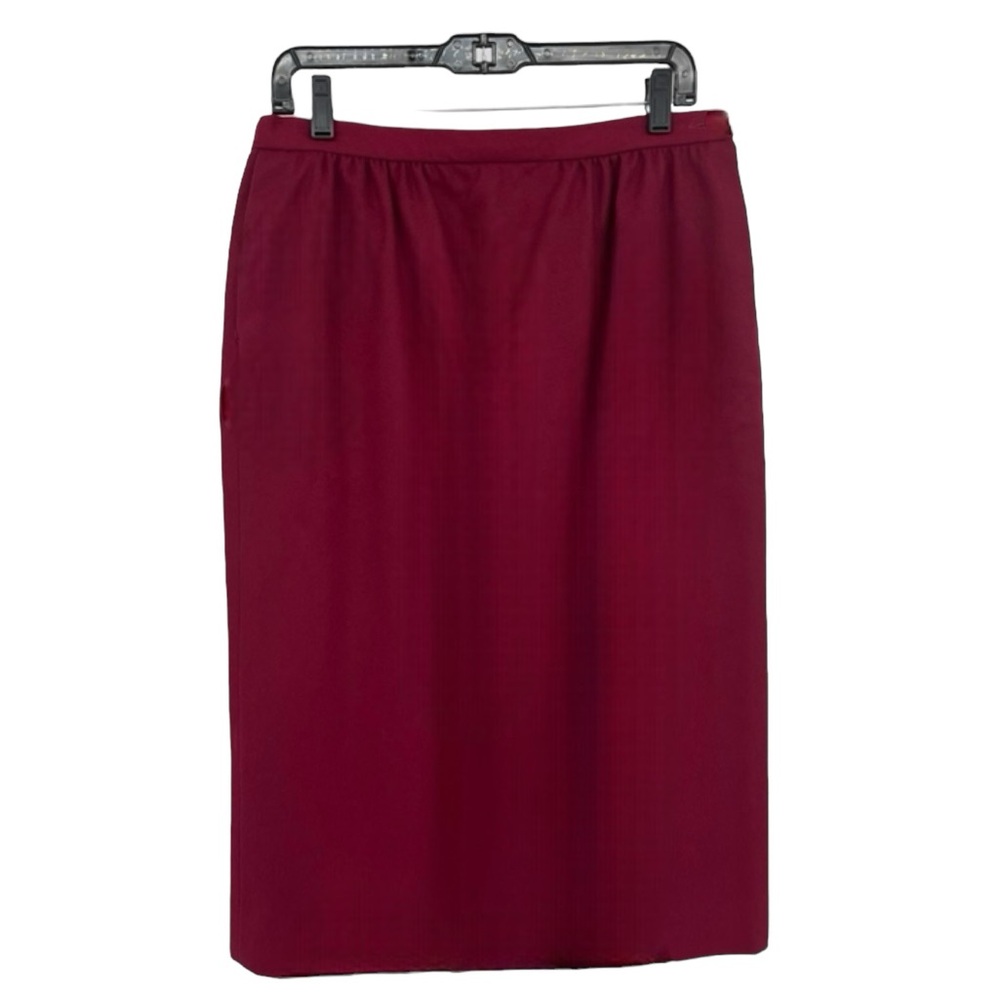 Pendleton Red Wool Skirt - Picture 2 of 6